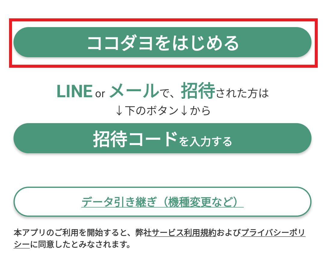 ココダヨ』をはじめるにはどうしたらよいでしょうか？：グループ